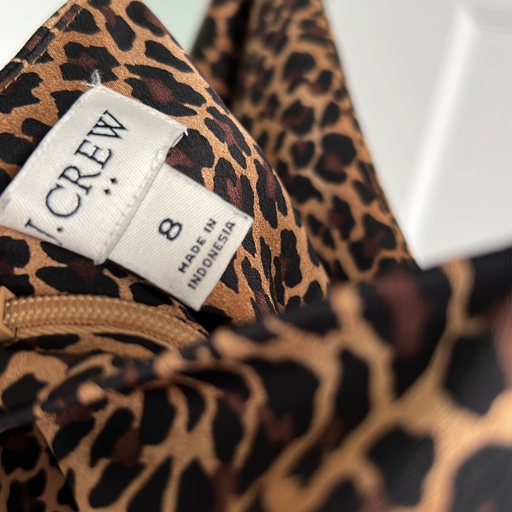 J. Crew Factory Leopard Print Slip Dress - image 7